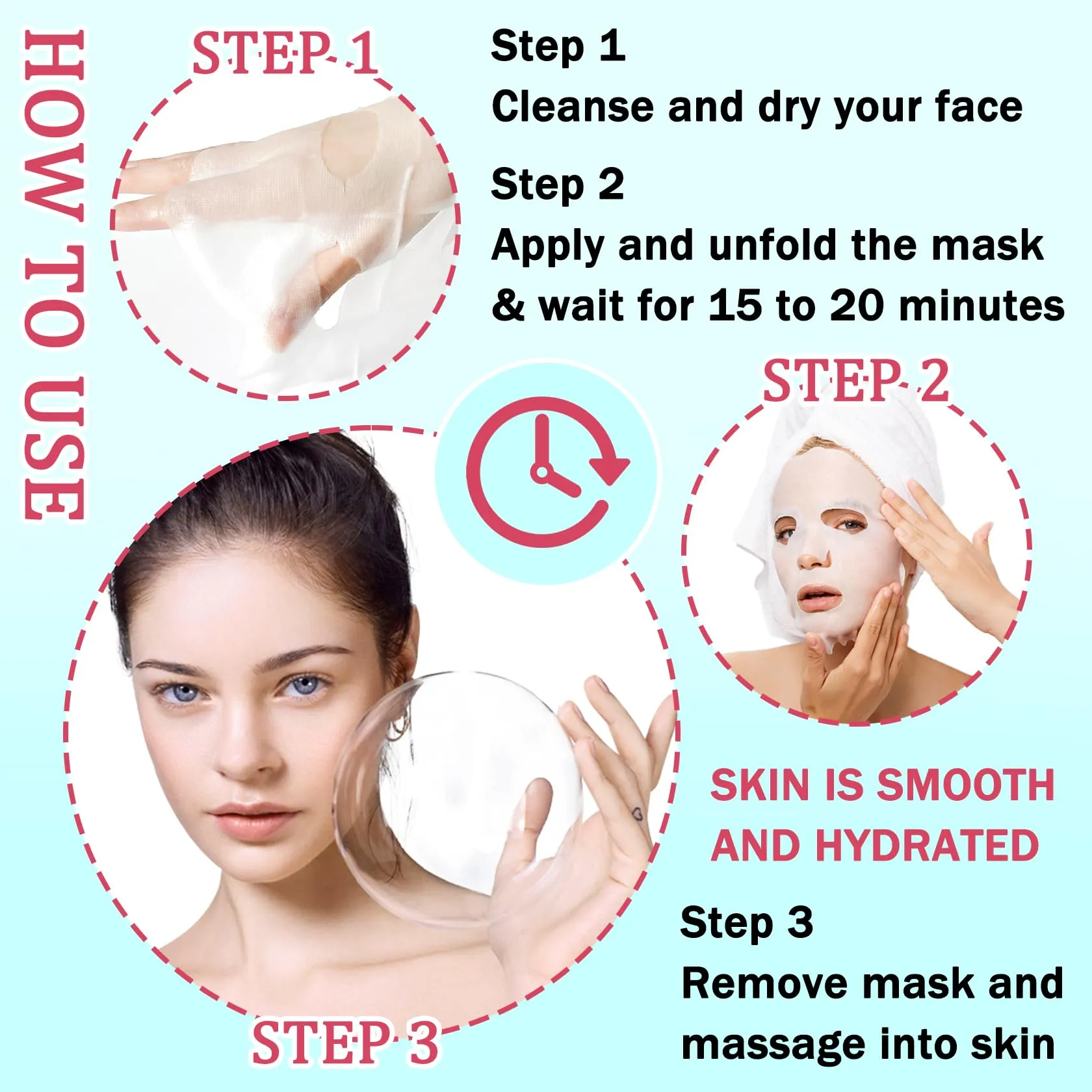 10PCS Face Sheet Mask Skin Care,Hydrating Face Sheets Masks Bulk Gift Set,Moisturizing Long-lasting Sheet Face Masks Skincare for Women,Facial Sheet Mask for All Skin Types