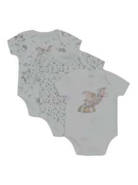 3 Pack Disney Dumbo Bodysuits