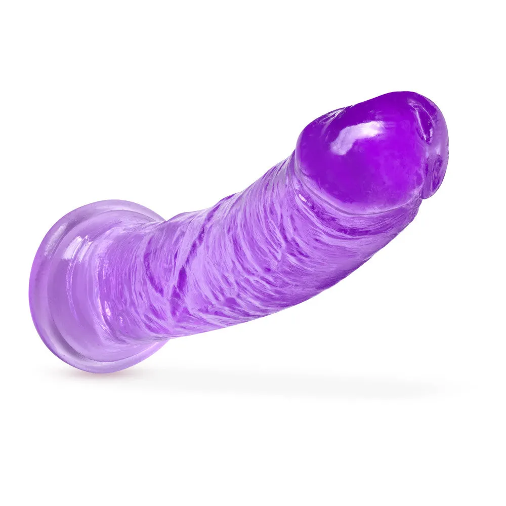 B Yours Plus By Blush® | Roar N’ Ride Realistic Purple 8-Inch Long Dildo With Suction Cup Base