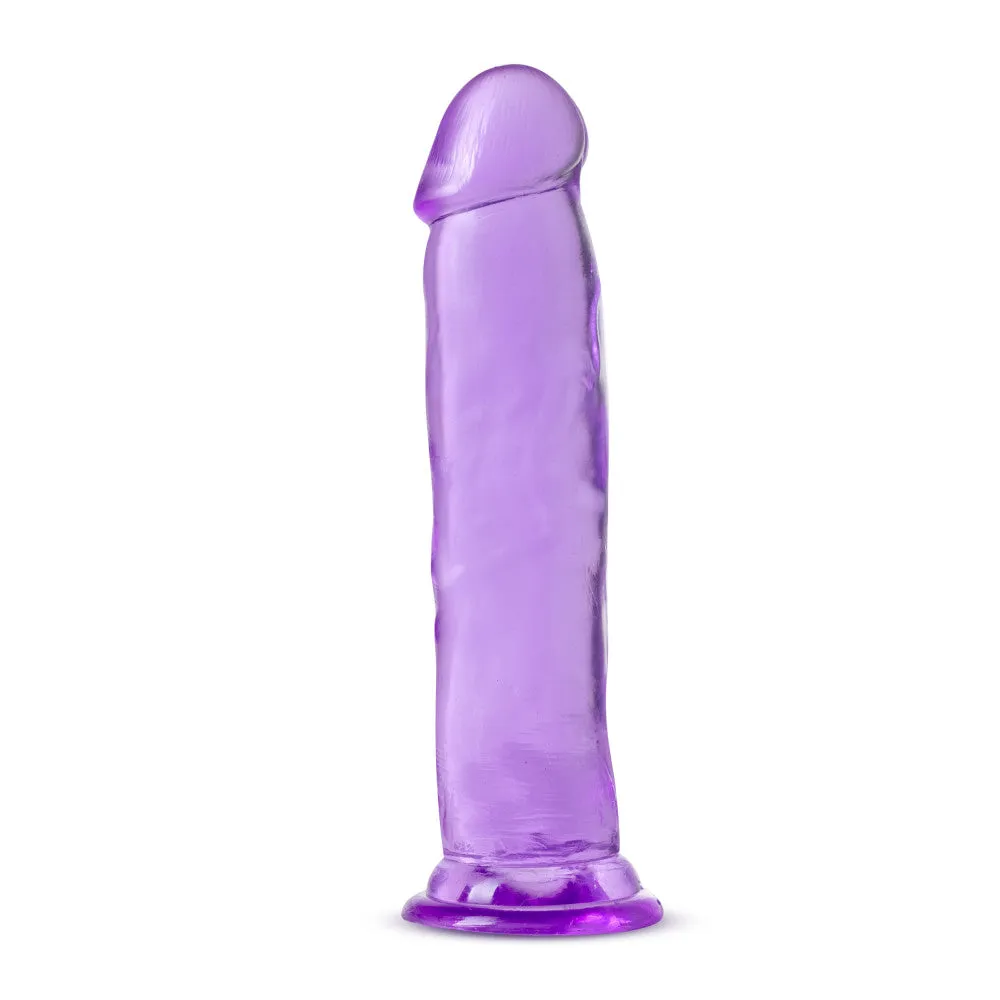 B Yours Plus By Blush® | Thrill N’ Drill Realistic Purple 9-Inch Long Dildo With Suction Cup Base