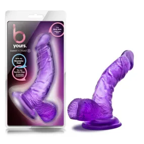 B Yours Sweet N Hard 8 Purple Realistic Dildo