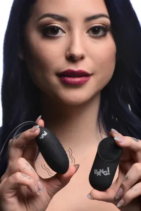 Bang 28x Nubbed Silicone Egg Black