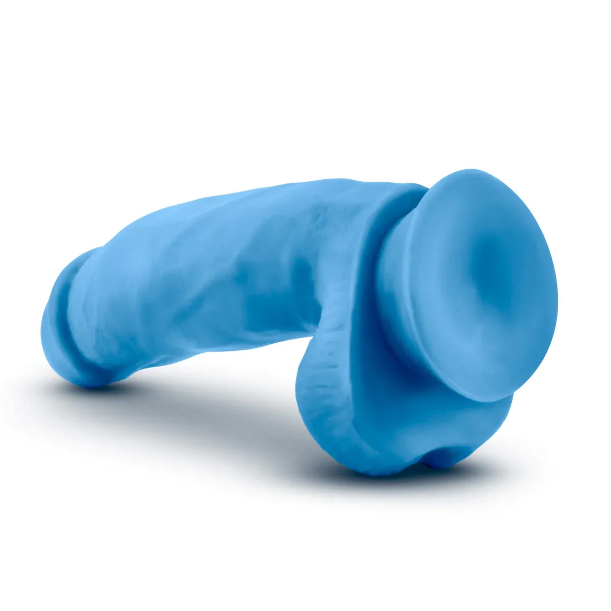 Blush Neo Elite 7in Silicone Dual Density Blue Cock