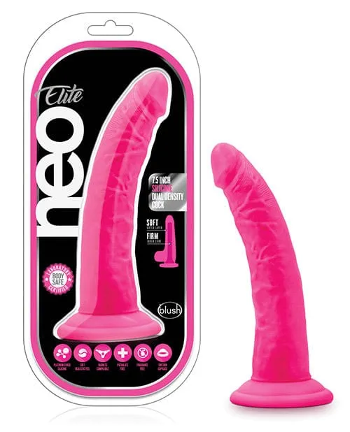 Blush Neo Elite Silicone Dual Density Cock with Balls