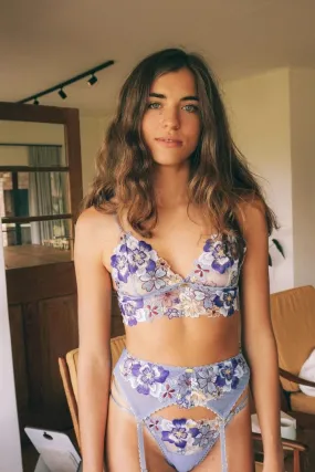 Bonnie Garter Belt in Blue