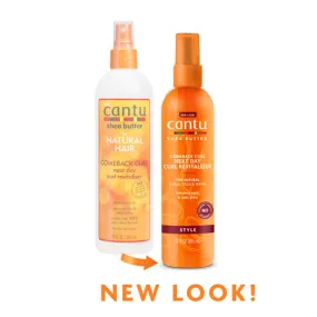 Cantu Shea Butter Comeback Curl Next Day Curl Revitalizer For Natural Curls, Coils & Waves 12oz