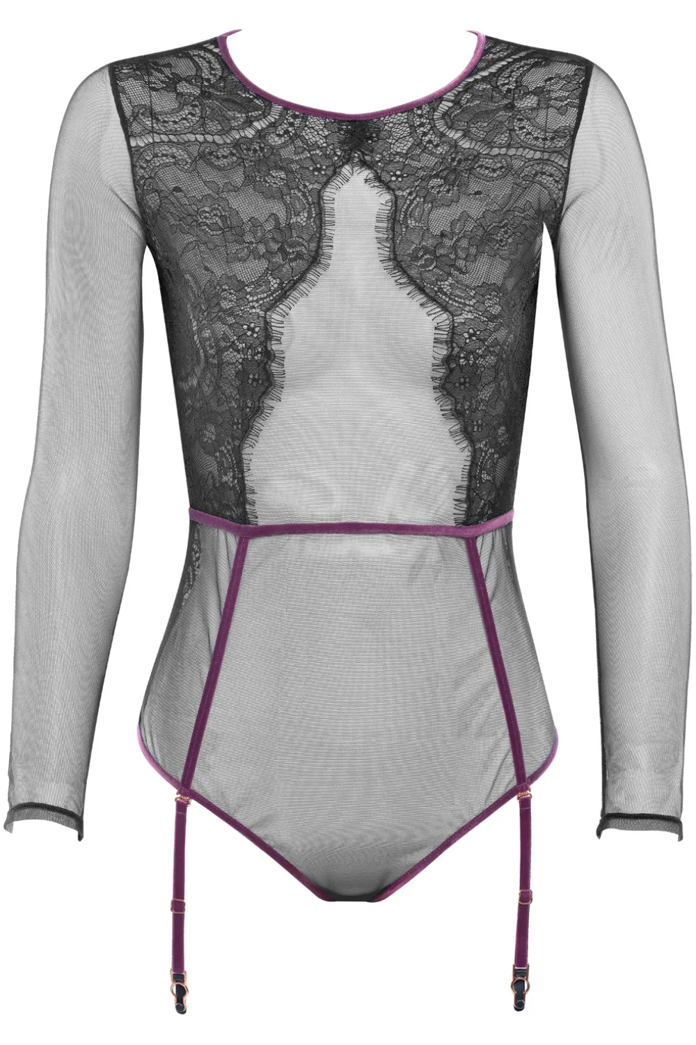 Coup de Foudre Long Sleeve Thong Body, Size S (UK 6-8)