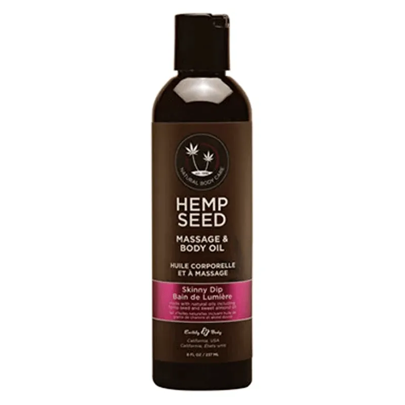 Earthly Body Hemp Seed Massage Oil Skinny Dip