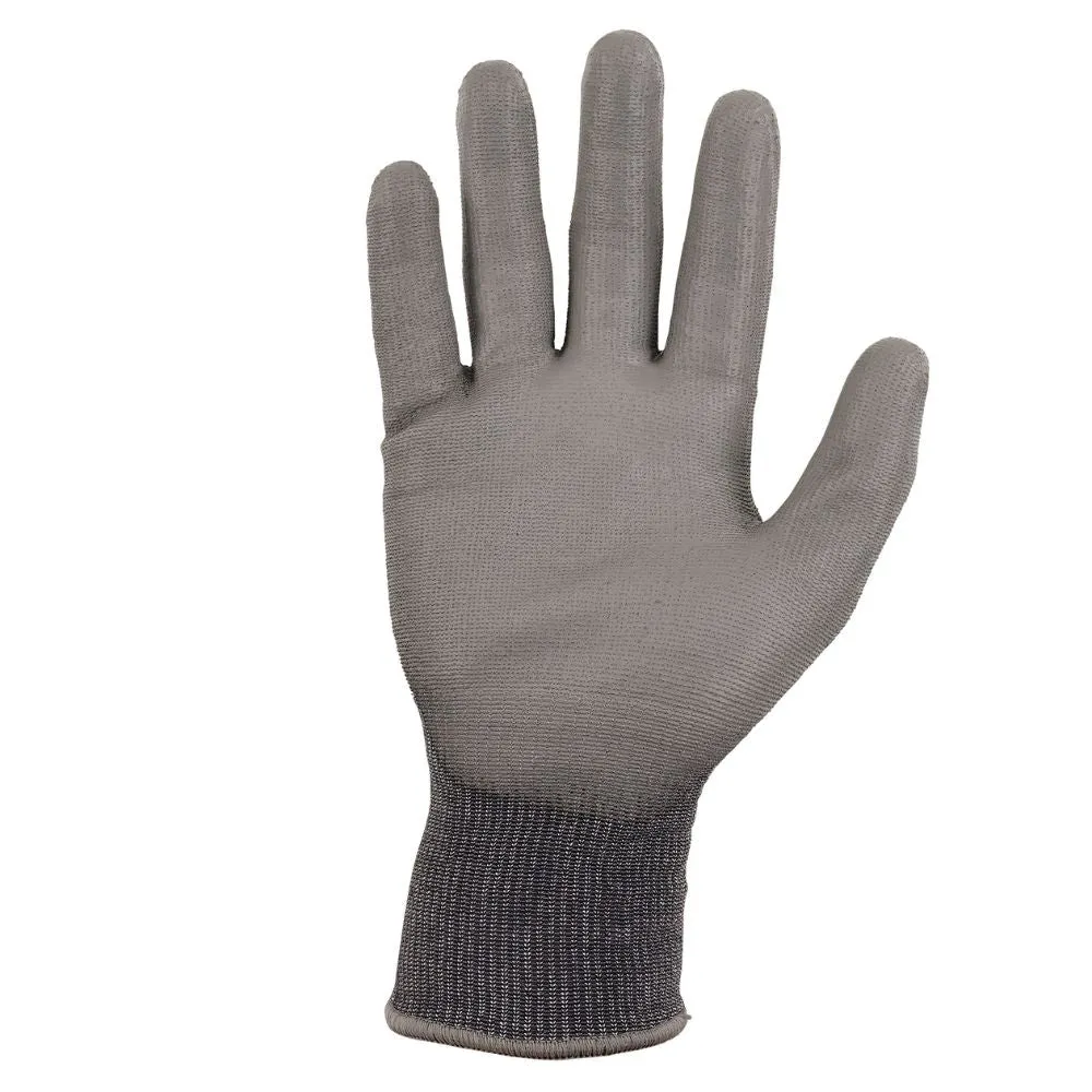 Ergodyne 10484 #7044 12-pair L Gray ANSI A4 PU Coated CR Gloves
