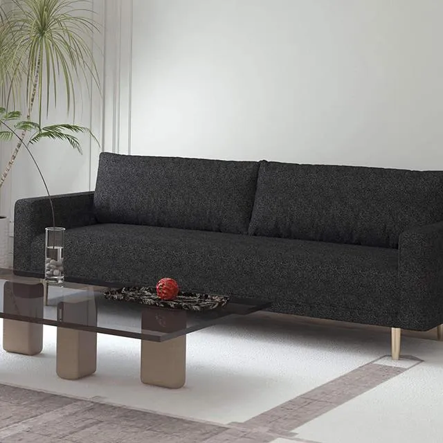 Furniture of America Elverum Stationary Sofa FM61000BK-SF