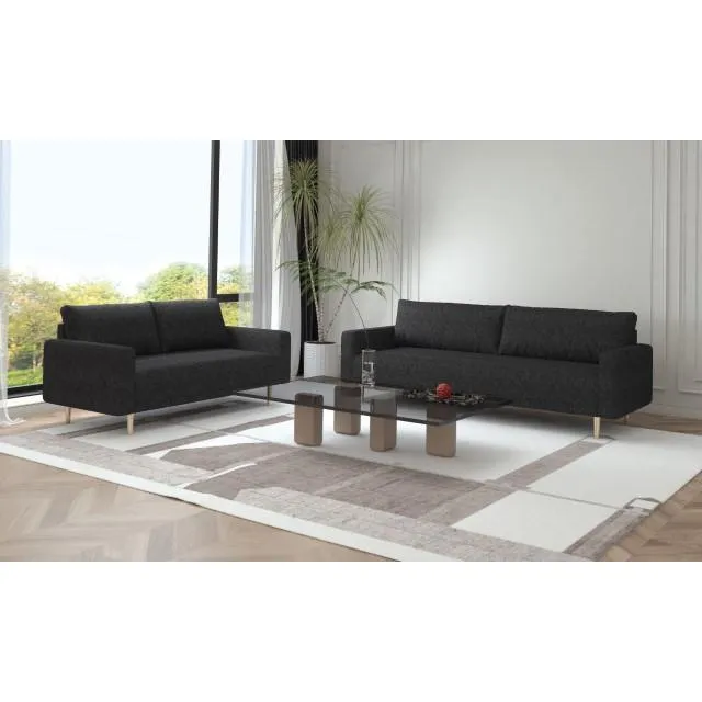 Furniture of America Elverum Stationary Sofa FM61000BK-SF