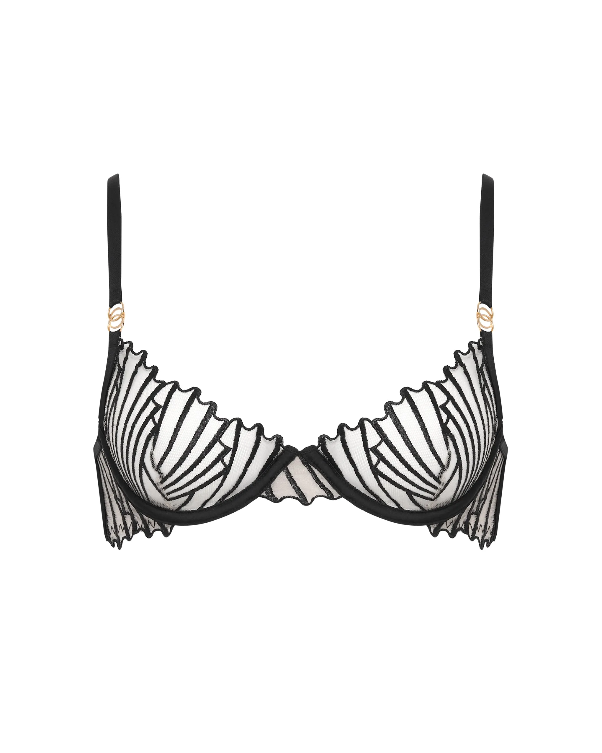Goya Wired Bra Black/Sheer