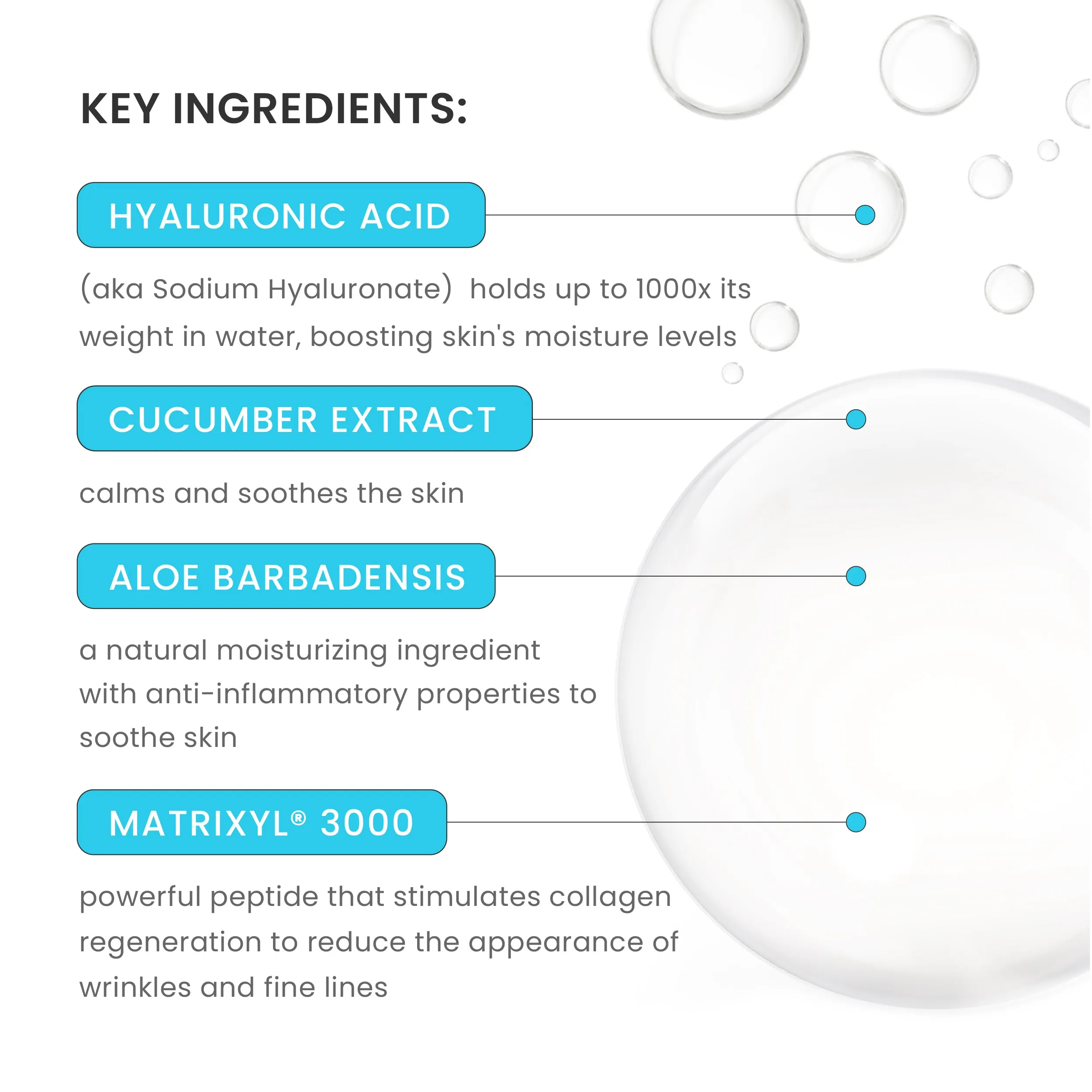 HA Matrixyl® 3000 w/ Cucumber Spray
