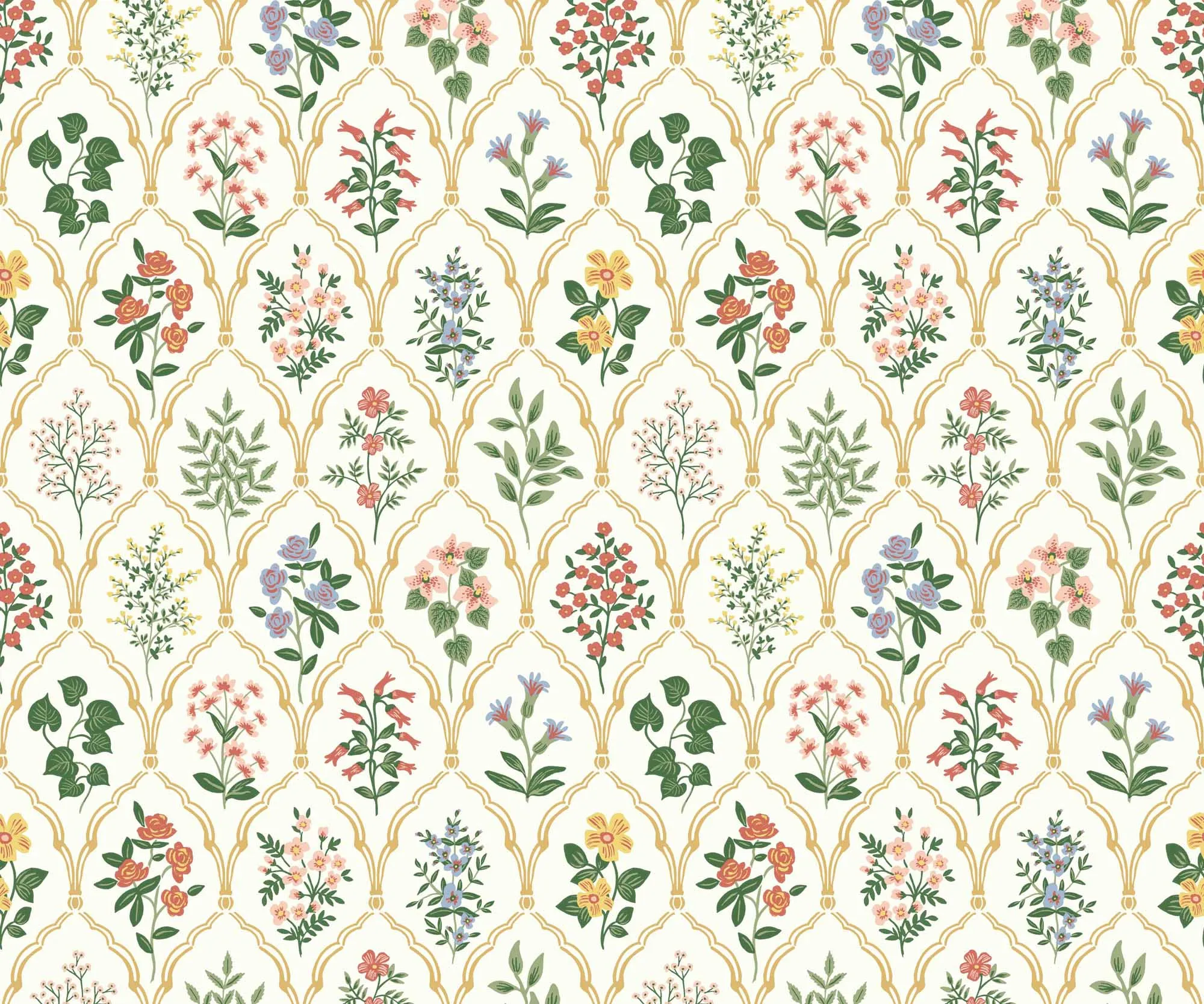 Hawthorne Wallpaper - Rose Multi
