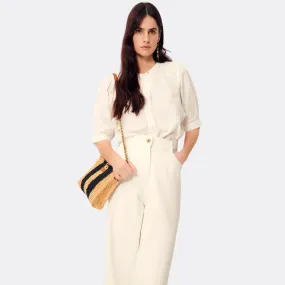 Kimi Lux Blouse (Fleur de Sel)