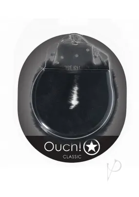 Ouch Classic Fluffy Handcuffs Black