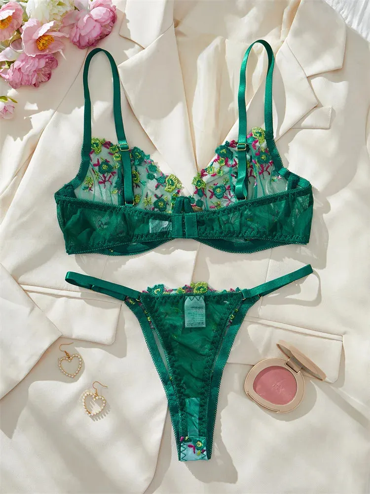 #PB Floral Lingerie Delicate Set