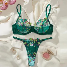 #PB Floral Lingerie Delicate Set
