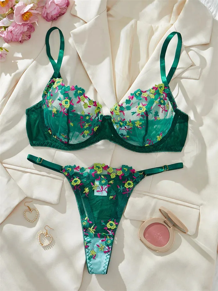 #PB Floral Lingerie Delicate Set