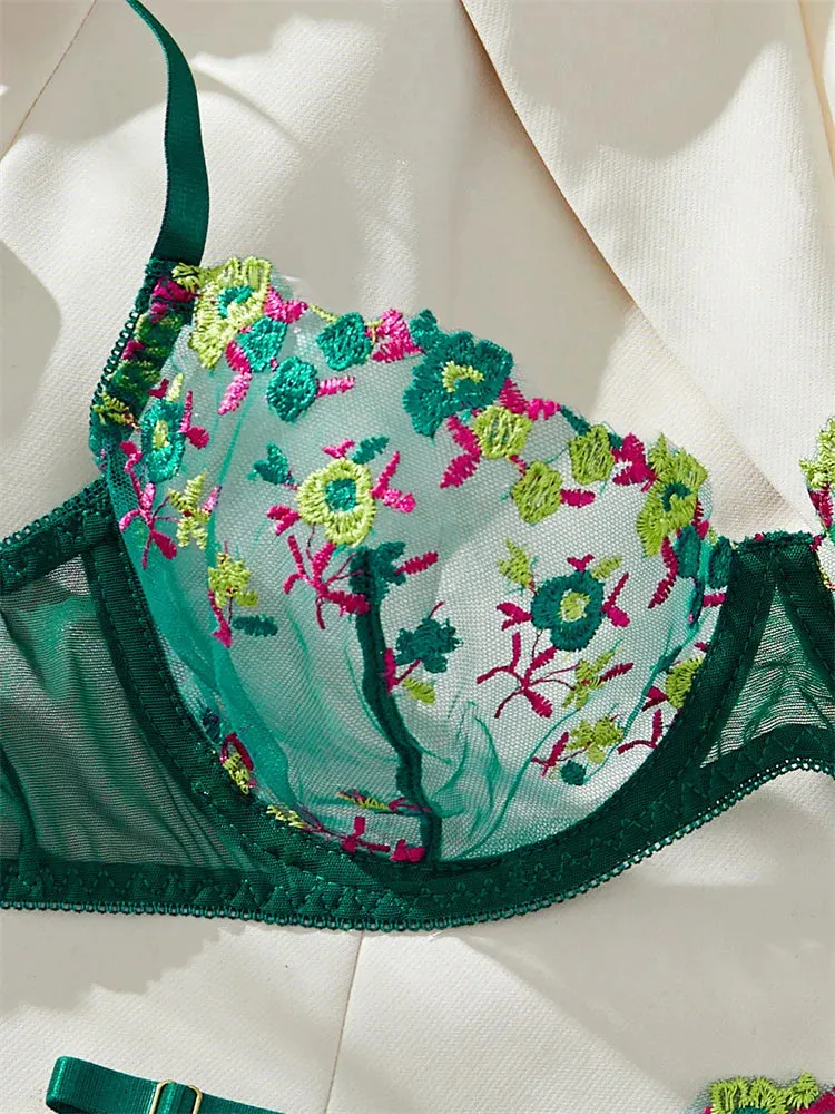 #PB Floral Lingerie Delicate Set