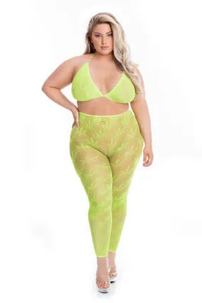 PL23082X Sexy Lingerie Bedroom Wear All About Leaf Bra Set