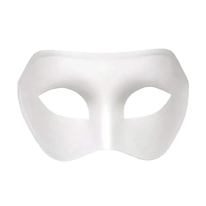 Plain White Masquerade Mask