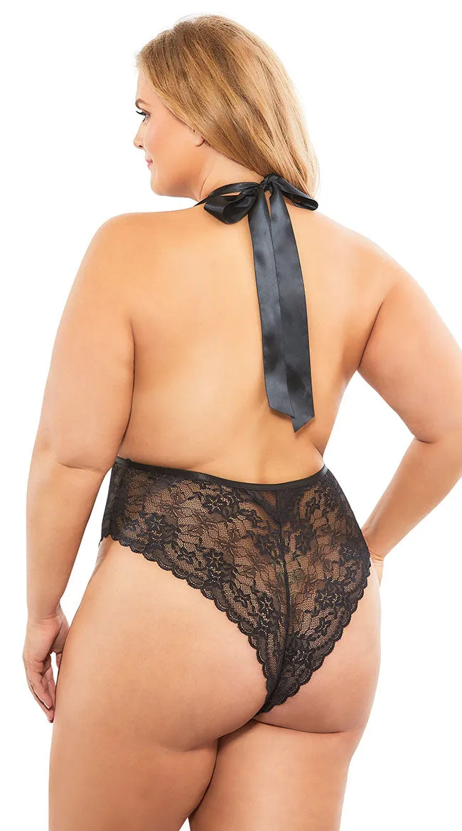 Plus Size Aria Plunging Teddy