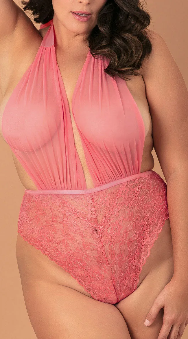 Plus Size Aria Plunging Teddy