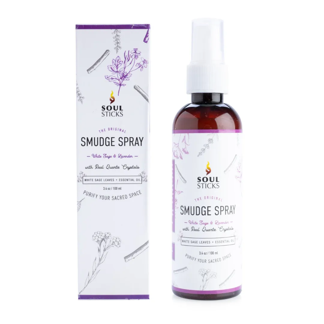 Quartz Infused White Sage & Lavender Smudge Spray