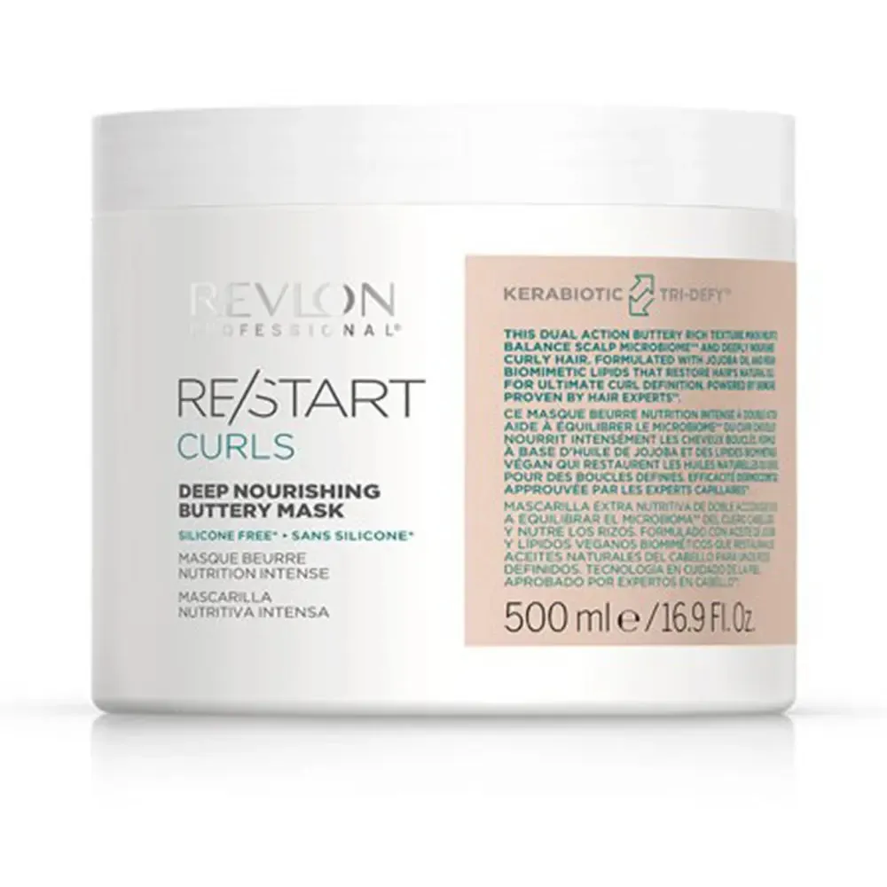 Revlon Professional RE/START Curls Nourishing Cleanser, Conditioner Leave-In & Buttery Mask Trio Large