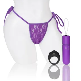 Screaming O 4T - Vibrating Panty Set With Remote Control Ring - Grape