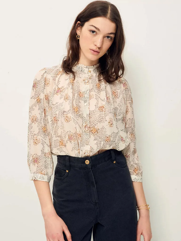 Sessun Lylee Shirt in White Song