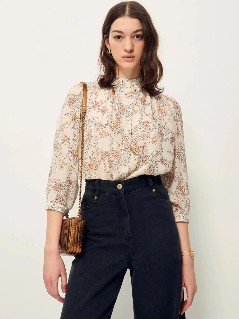 Sessun Lylee Shirt in White Song