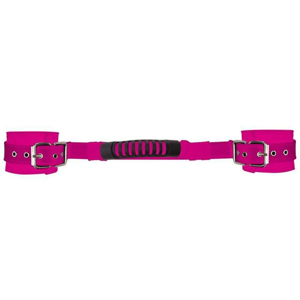 Shots Ouch Adjustable Leather Handcuffs