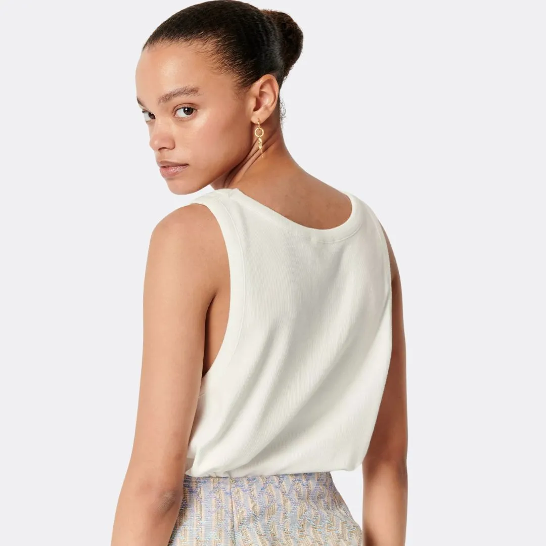 The D Tank Top (Optical White)