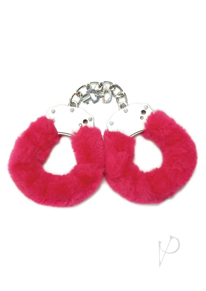 Whipsmart Furry Cuffs Eye Mask Hot Pnk